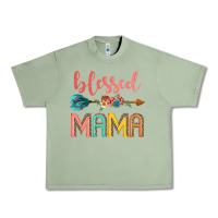 Oil Green blessed mama Urban Heavy Tee - JahusDesignShop