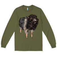 Army Green Baby Hampshire Pig Long Sleeve Tee - LillyAllenDesigns