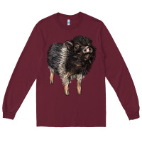 Burgundy Baby Hampshire Pig Long Sleeve Tee - LillyAllenDesigns
