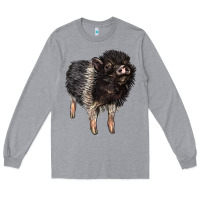Heather Grey Baby Hampshire Pig Long Sleeve Tee - LillyAllenDesigns