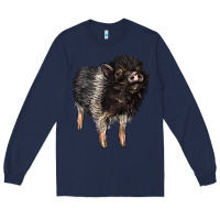 Navy Baby Hampshire Pig Long Sleeve Tee - LillyAllenDesigns