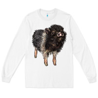 White Baby Hampshire Pig Long Sleeve Tee - LillyAllenDesigns