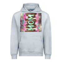 Heather Grey Mom leopard Urban Hoodie - CowGirlArtShop