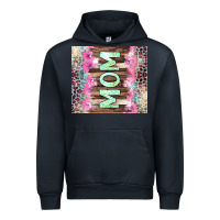 Navy Mom leopard Urban Hoodie - CowGirlArtShop