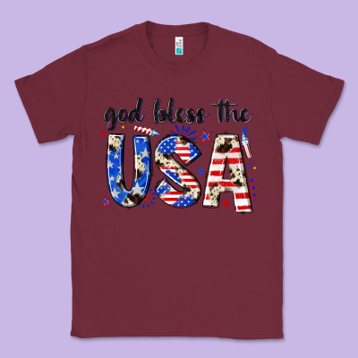 God Bless The Usa Classic Tee Designed By Nancycooperartshop