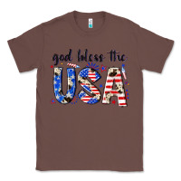 Chestnut god bless the usa Classic Tee - NancyCooperArtShop