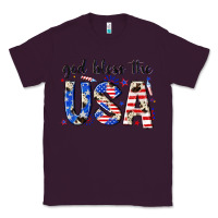 Plum god bless the usa Classic Tee - NancyCooperArtShop