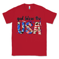 Red god bless the usa Classic Tee - NancyCooperArtShop