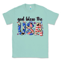 Seafoam god bless the usa Classic Tee - NancyCooperArtShop