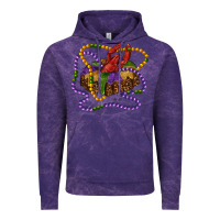 Cloud Purple mardi gras craw fish king cake with leopard Vintage Hoodie - RanaPortraitStore