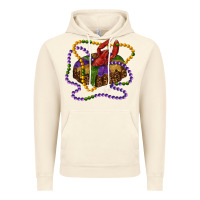Vintage Artic mardi gras craw fish king cake with leopard Vintage Hoodie - RanaPortraitStore