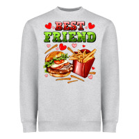Best Friend Hamburger Potatoes Heavyweight Sweatshirt | Teevron