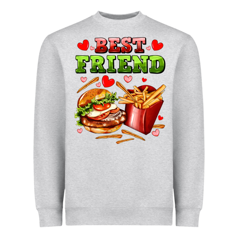 Best Friend Hamburger Potatoes Heavyweight Sweatshirt by AdoDesignShop | Teevron