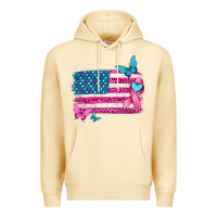Pina Colada american flag breast cancer with ribbon Premium Hoodie - texasbilliewilder