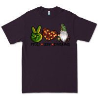 Plum peace love gnomes christmas Premium Tee - RanaPortraitStore