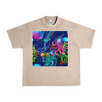 French Oak undersea Urban Heavy Tee - BundleAndBundleShop