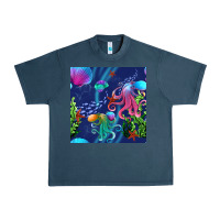 Midnight Navy undersea Urban Heavy Tee - BundleAndBundleShop