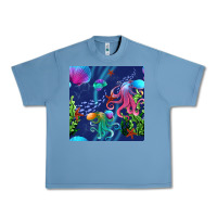 Pebble Blue undersea Urban Heavy Tee - BundleAndBundleShop
