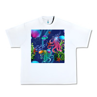 White undersea Urban Heavy Tee - BundleAndBundleShop