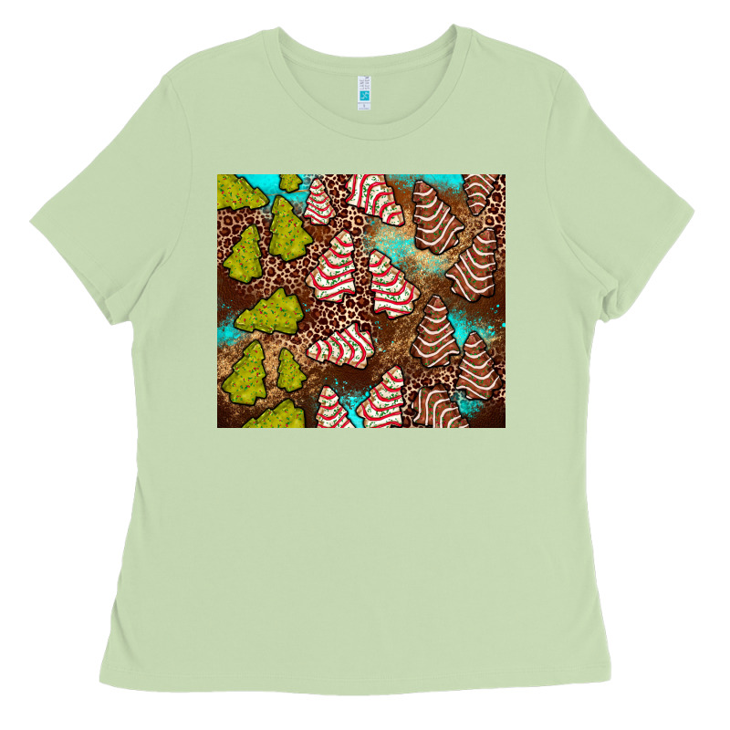 Little Debbie Tree Cakes Leopard Turquoise Ladies Tee by JahusDesignShop | Teevron