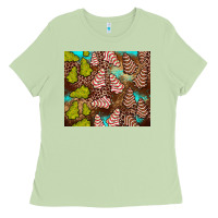 Matcha little debbie tree cakes leopard turquoise Ladies Tee - JahusDesignShop