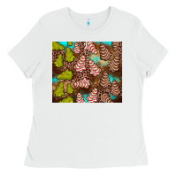White little debbie tree cakes leopard turquoise Ladies Tee - JahusDesignShop