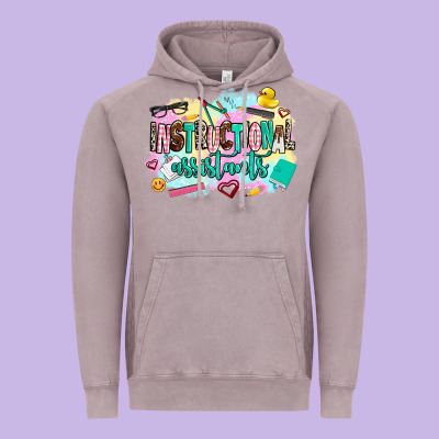 Instructional Assistant's Vintage Hoodie Designed By Adodesignshop