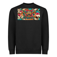 Black bus driver school bus cowhide license plate Heavyweight Sweatshirt - Artiststas