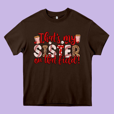 That S My Sister On That Field Heavy Core Tee Designed By Zillion Design Studio
