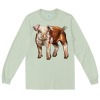 Matcha Baby Hereford Pig Long Sleeve Tee - LillyAllenDesigns