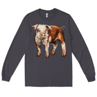 Smoke Baby Hereford Pig Long Sleeve Tee - LillyAllenDesigns