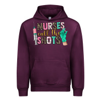 Mauve Wine nurses call the shots Urban Hoodie - CowGirlArtShop