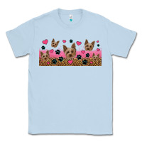 Dusty Blue yorkie dogs Classic Tee - Jasminsmagicworld