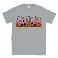 Heather Grey yorkie dogs Classic Tee - Jasminsmagicworld