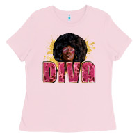 Bubblegum Pink diva Ladies Tee - Zillion Design Studio