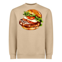 Mushroom American hamburger Heavyweight Sweatshirt - AdoDesignShop