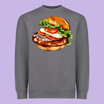 American Hamburger Heavyweight Sweatshirt Designed By Adodesignshop