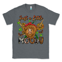 Charcoal Heather Just a Little Moody Classic Tee - CowhideDigitalArt