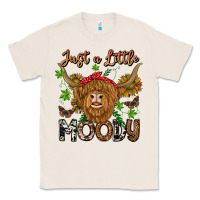 Natural Just a Little Moody Classic Tee - CowhideDigitalArt