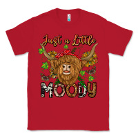 Red Just a Little Moody Classic Tee - CowhideDigitalArt