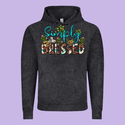 Simply Blessed Vintage Hoodie Designed By Jahusdesignshop