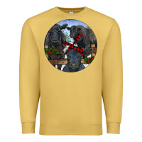 Antique Gold Black Angus Family Premium Sweatshirt - RanaPortraitStore