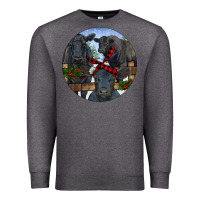 Charcoal Heather Black Angus Family Premium Sweatshirt - RanaPortraitStore
