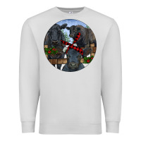 Dove Grey Black Angus Family Premium Sweatshirt - RanaPortraitStore