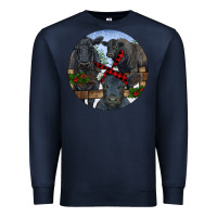 Navy Black Angus Family Premium Sweatshirt - RanaPortraitStore