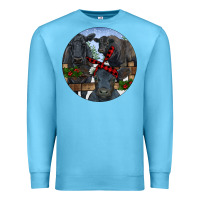 Ocean Blue Black Angus Family Premium Sweatshirt - RanaPortraitStore