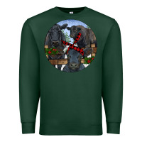 Sports Green Black Angus Family Premium Sweatshirt - RanaPortraitStore
