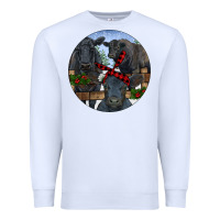 White Black Angus Family Premium Sweatshirt - RanaPortraitStore