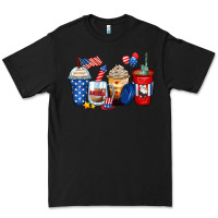 Black 4th of july coffee cups Premium Tee - Zillion Design Studio