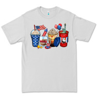 Dove Grey 4th of july coffee cups Premium Tee - Zillion Design Studio